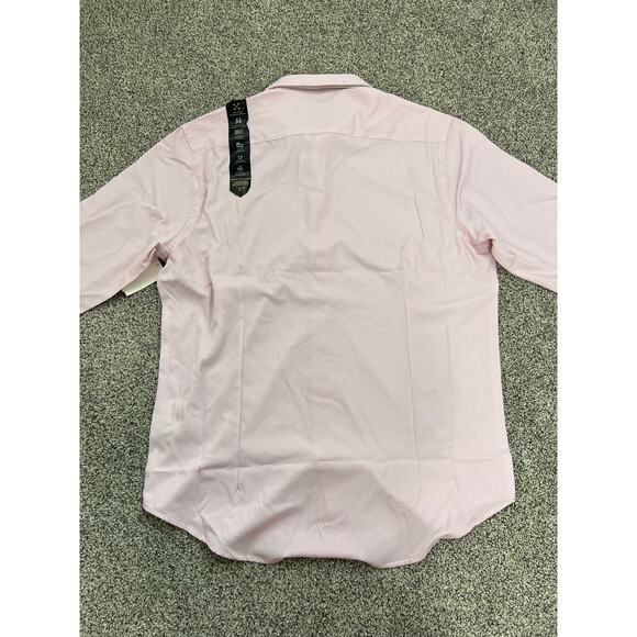 Report Collection Men Slim Fit Red Striped Button Up L/G - Picture 4 of 6